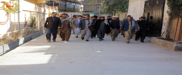 جلال اباد ښار اوومه ناحیه کې پرمختیایي پروژې ګټې اخیستنې ته وسپارل شو